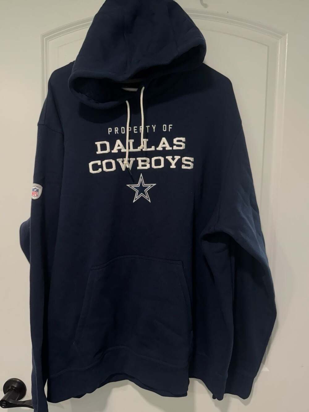Nike Dallas Cowboys Property Of NFL Training Pullover Hoodie Navy 3XL